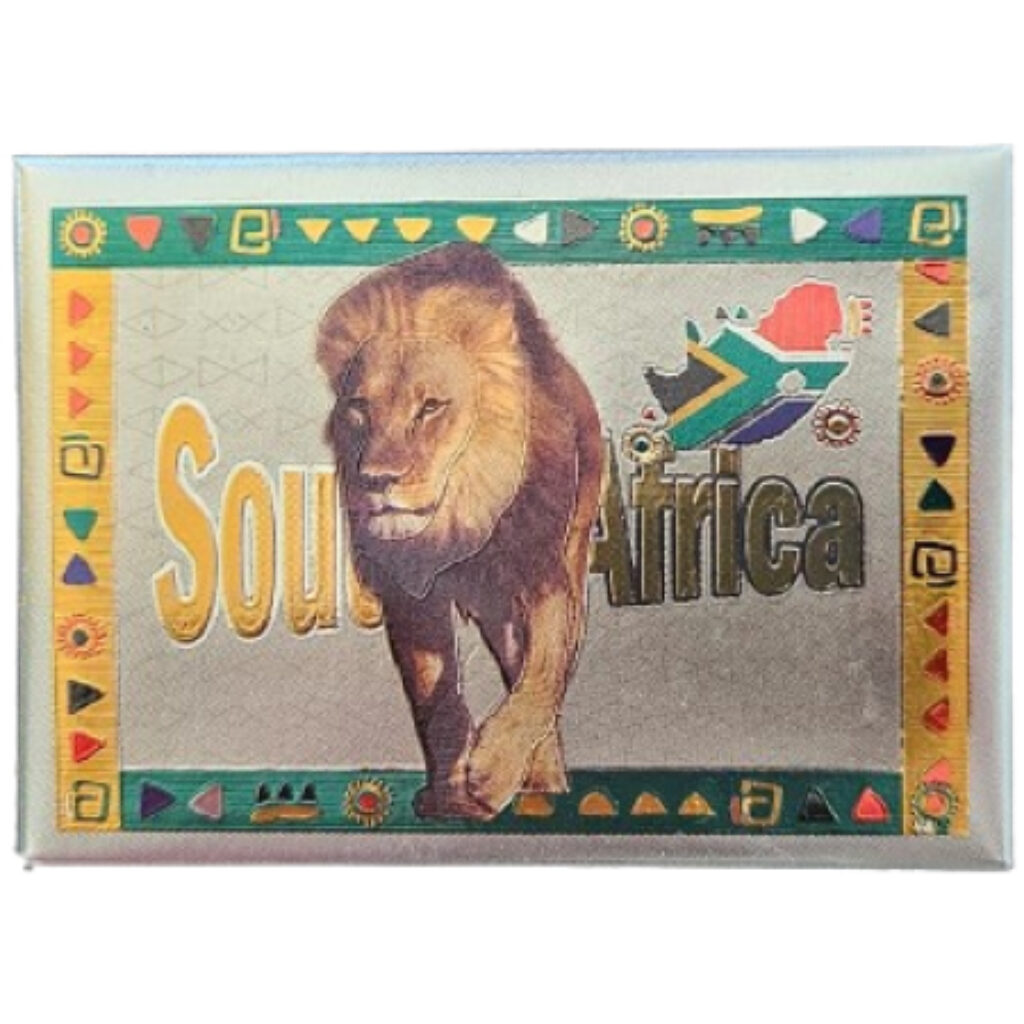 South Africa Foil Lion fridge magnet product image