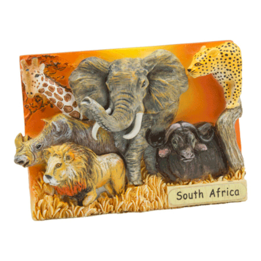 South Africa Big 5 fridge magnet product image