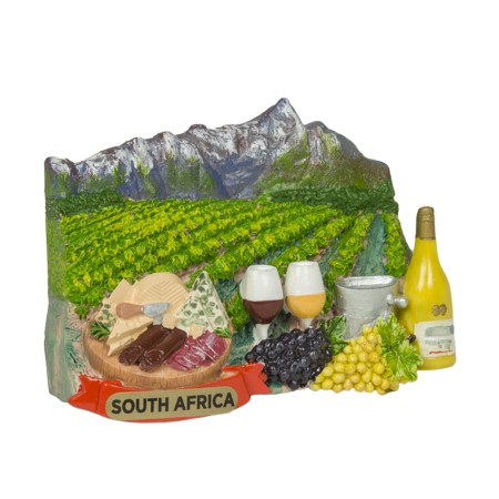 Magnet Vinyard South Africa Flag