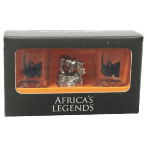 Shot Glass Combo Rhino South Africa Flag