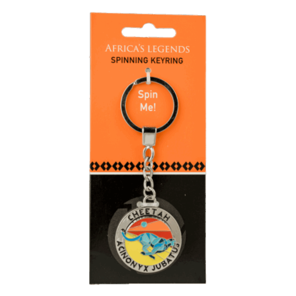 South Africa Fidget Spinner Cheetah Blue keyring product image