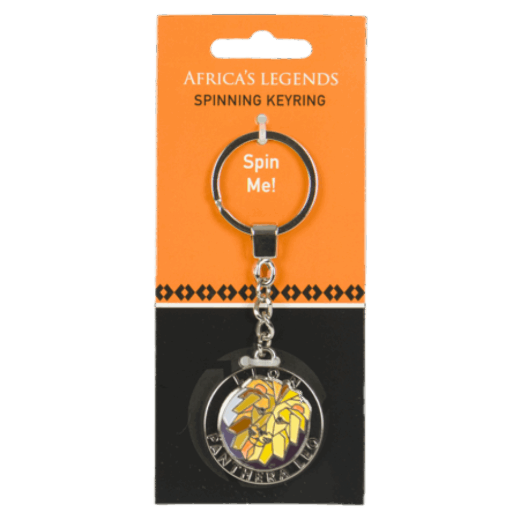 South Africa Fidget Spinner Lion Yellow keyring product image