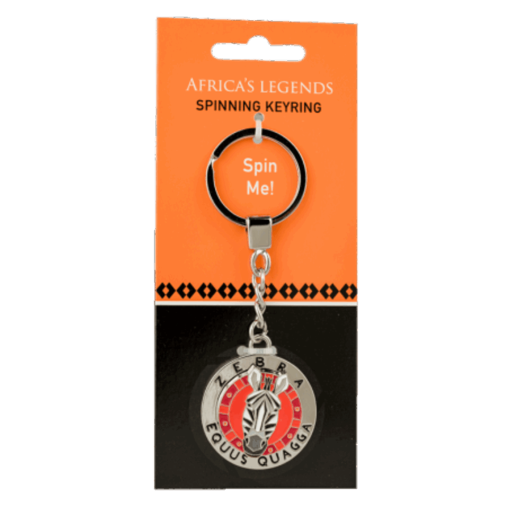 South Africa Fidget Spinner Zebra Red keyring product image