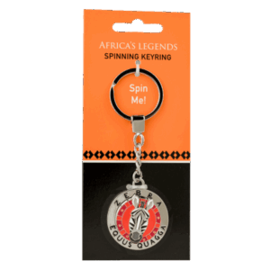 Key Ring South Africa Flag Fidget Spinner Zebra Red