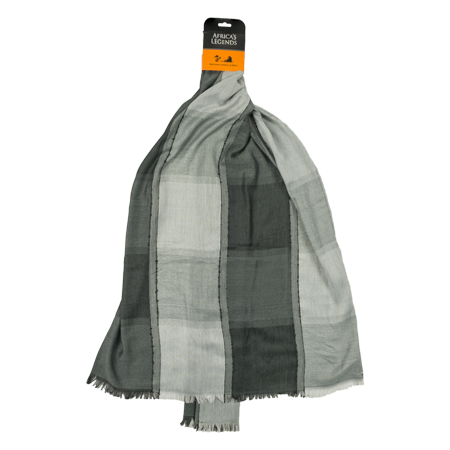 Scarf Squares Two Tone Grey South Africa Flag