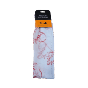 Scarf Elephant Red Silver South Africa Flag