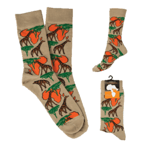 Sock Giraffe Moa South Africa Flag