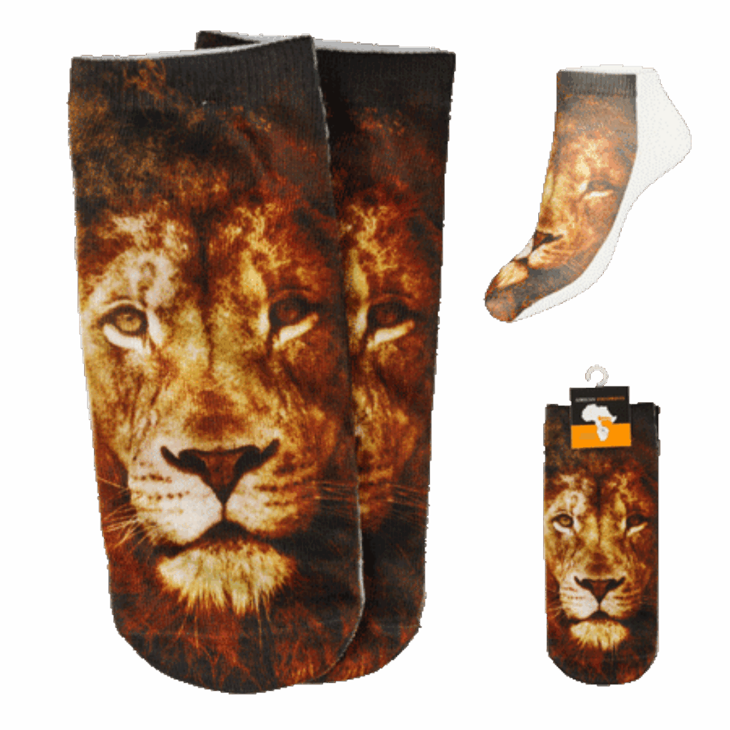 South Africa Secret Lion Face socks product image
