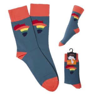 Sock Rainbow Africa South Africa Flag