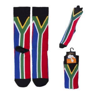 Sock South Africa Flag Black South Africa Flag