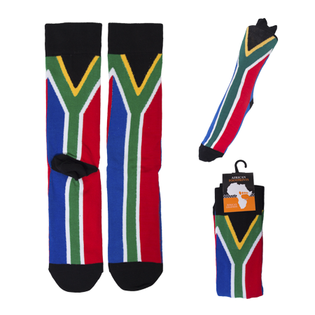 Sock South Africa Flag Black South Africa Flag