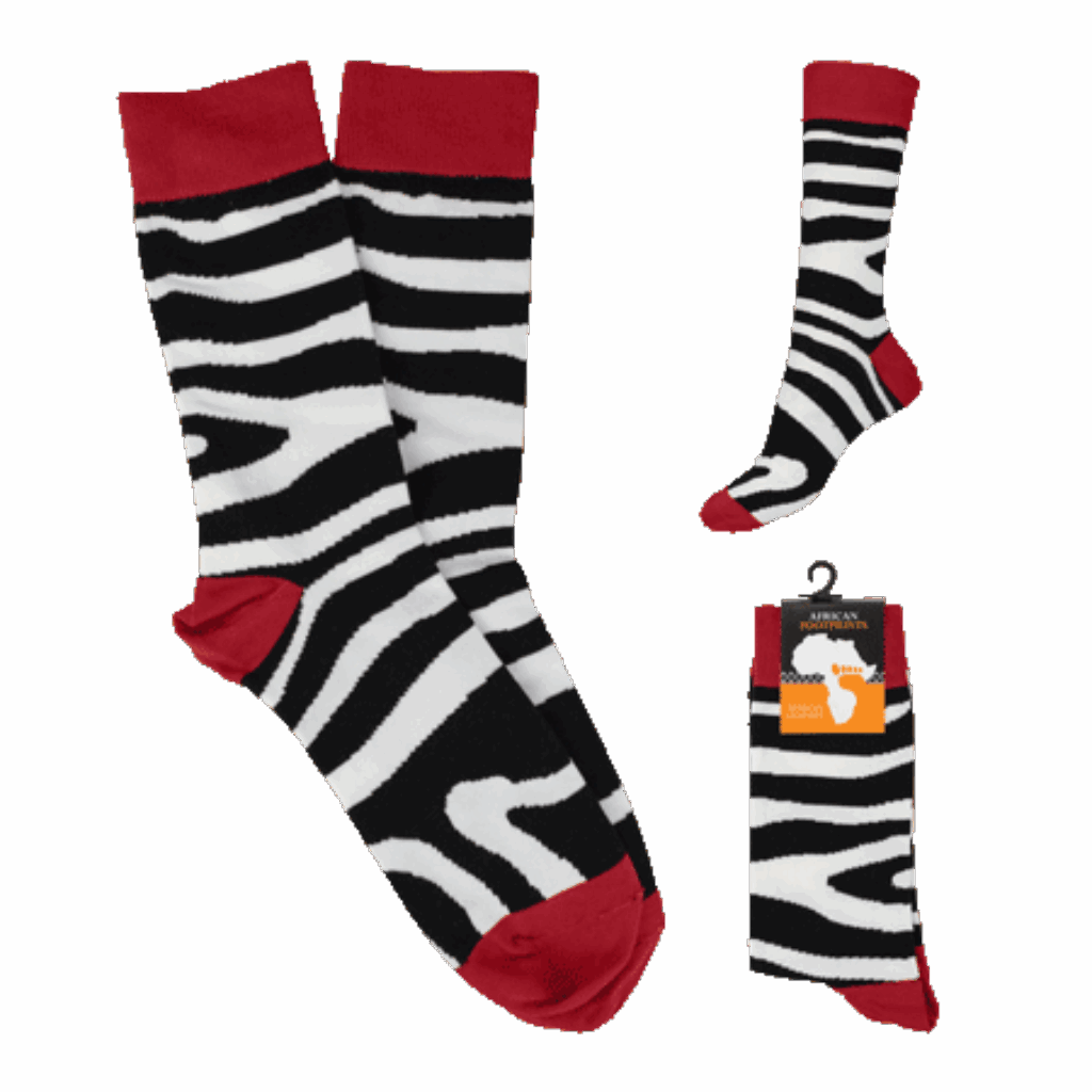 South Africa Zebra Print socks product image