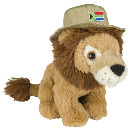 Lion Male Hat 18Cm 05 South Africa Flag