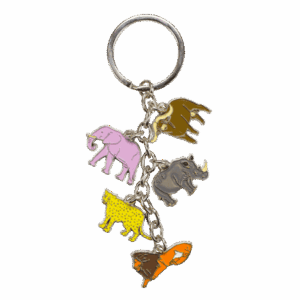 Key Ring Big Five 5 Charm South Africa Flag