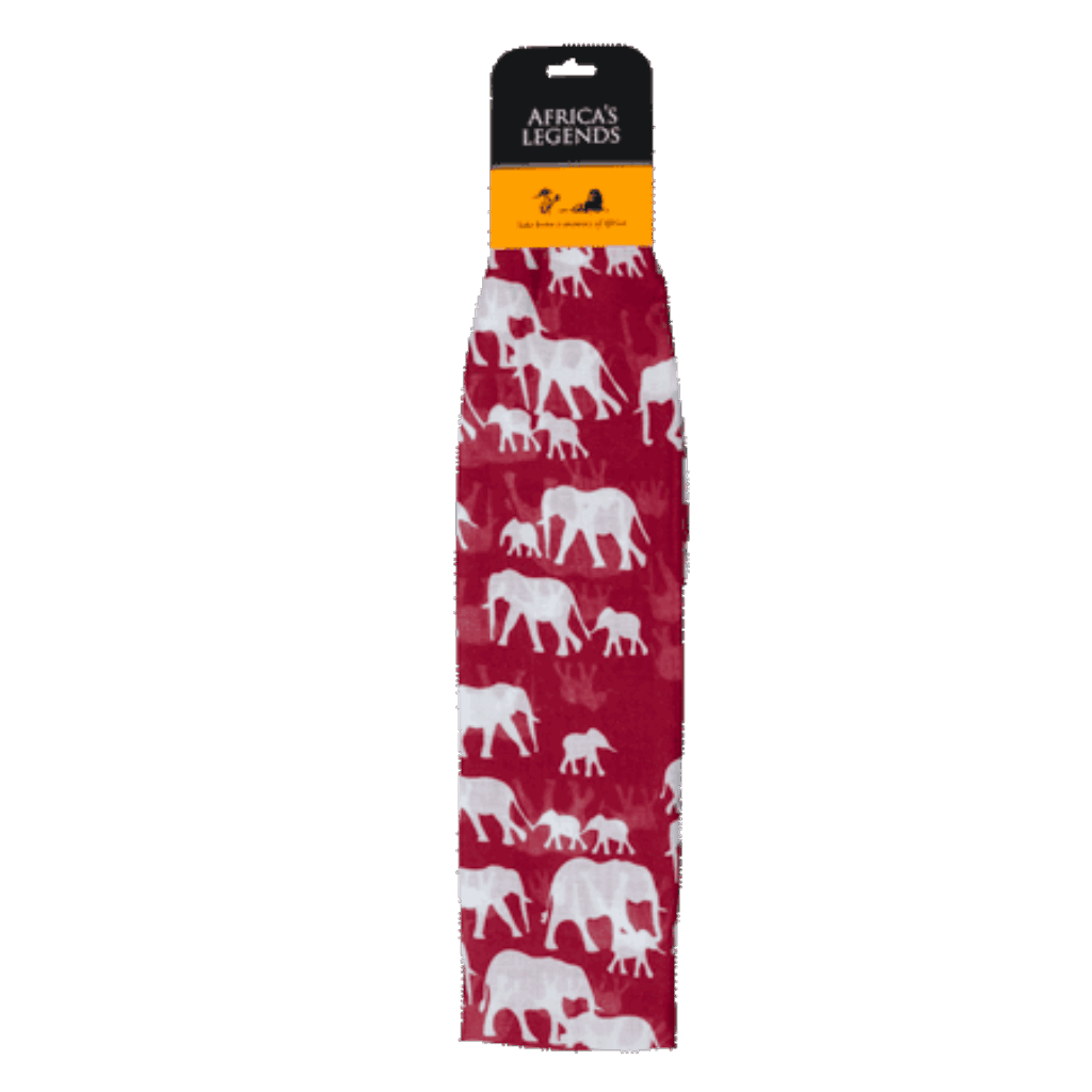 South Africa Elephant Small Red scarf product image