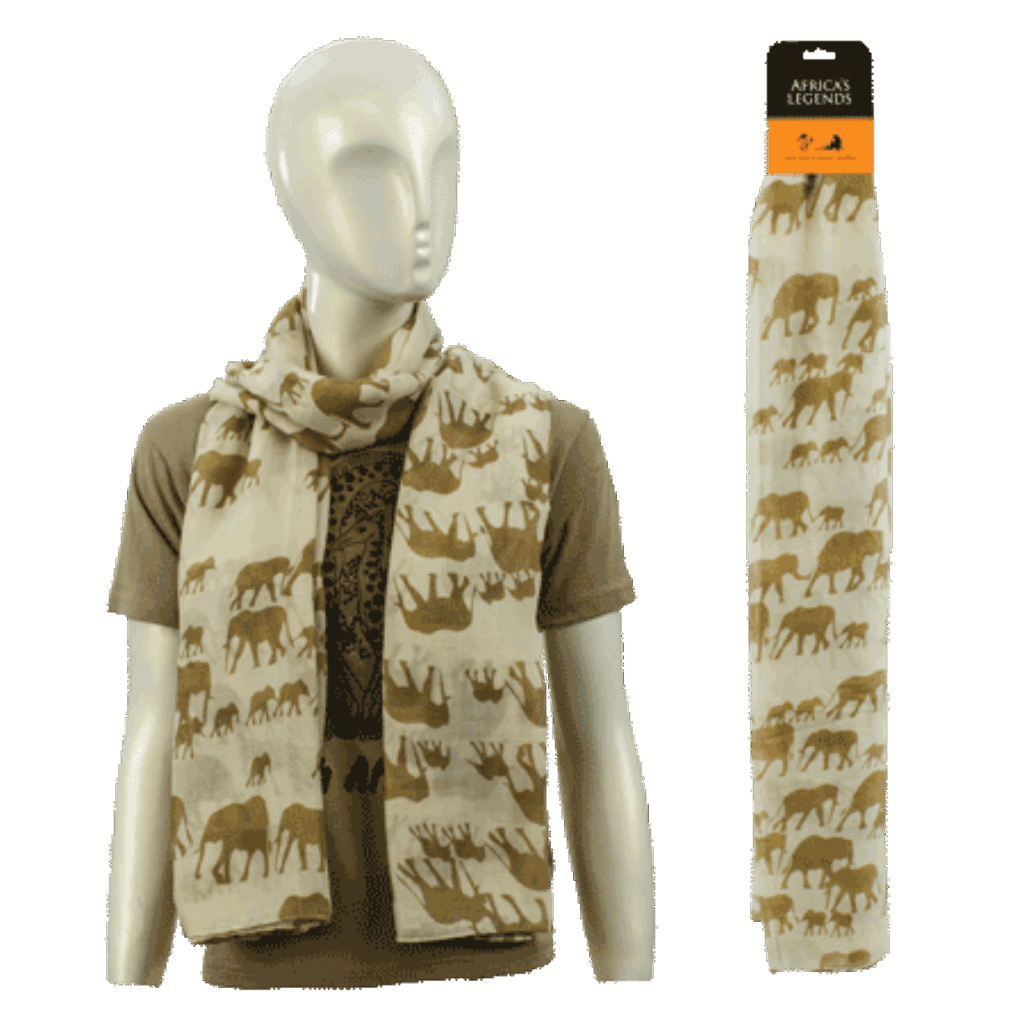 South Africa Elephant Large Cream scarf product image