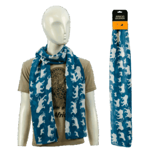 Scarf Lion Prnt Blue Large South Africa Flag