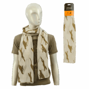 Scarf Cheetahs Cream Small South Africa Flag