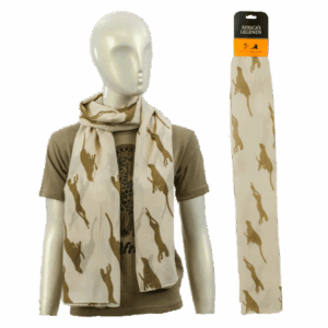 Scarf Cheetah Cream Large South Africa Flag