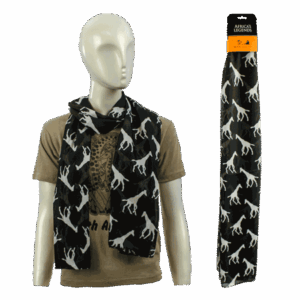 Scarf Giraffe Black Large South Africa Flag
