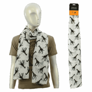 Scarf Giraffe White Large South Africa Flag