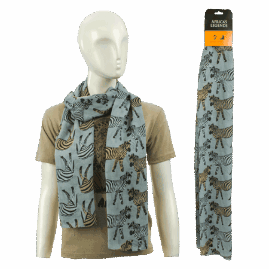 South Africa Zebra Grey scarf product image