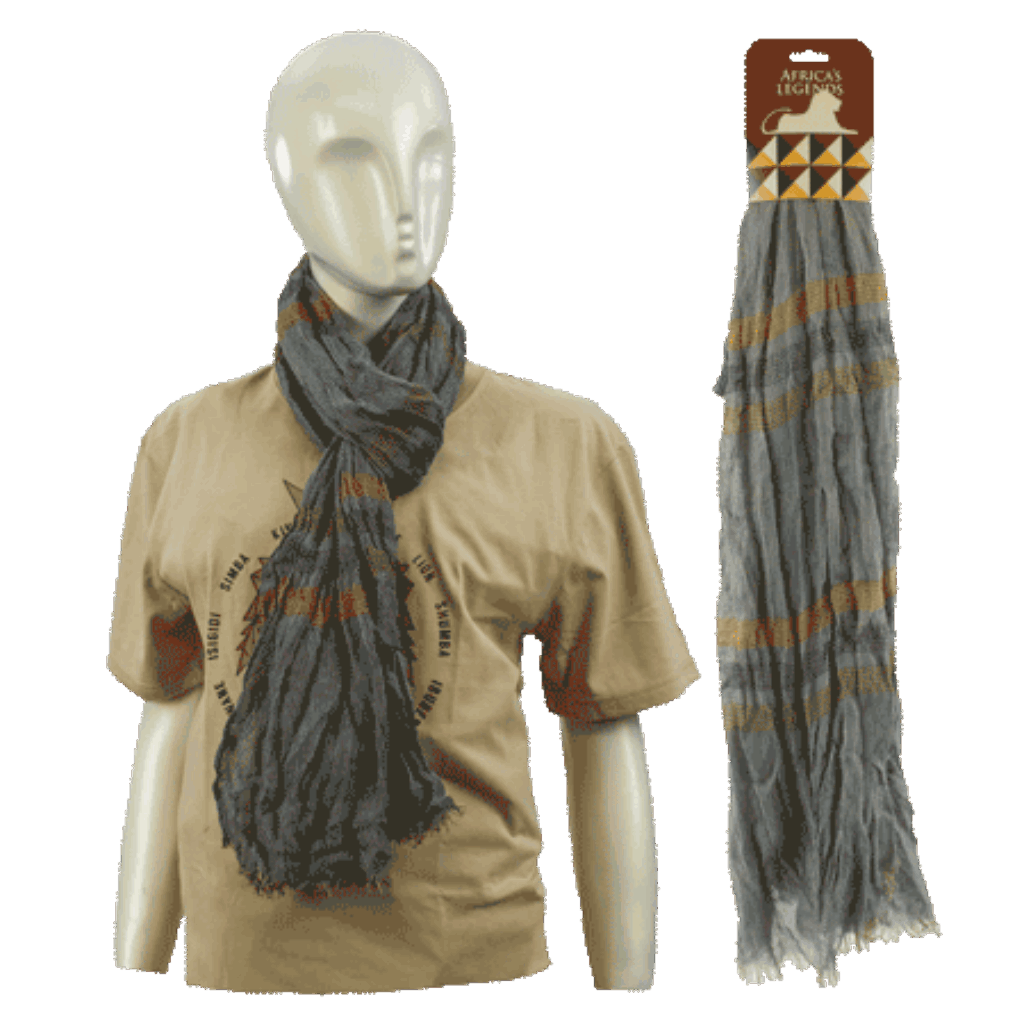 South Africa Stripe Two Tone Blue/Ora scarf product image