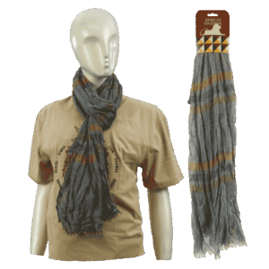 Scarf Stripe Two Tone Blue/Ora South Africa Flag