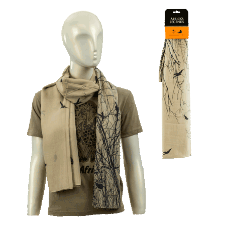 Scarf Birds Cream Small South Africa Flag