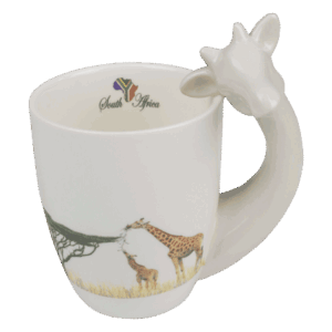 Mug Giraffe South Africa Flag