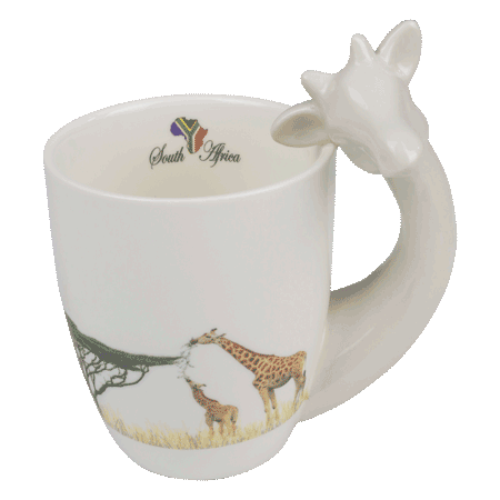Mug Giraffe South Africa Flag