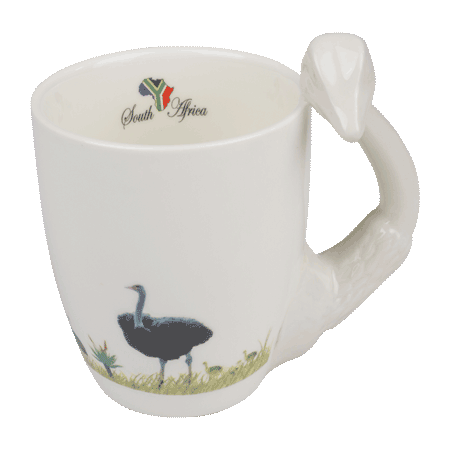 Mug Ostrich South Africa Flag
