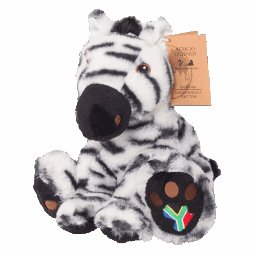 South Africa Eco Big Foot Zebra plush toy product image