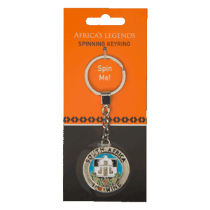 Key Ring Spin I Love Wine South Africa Flag